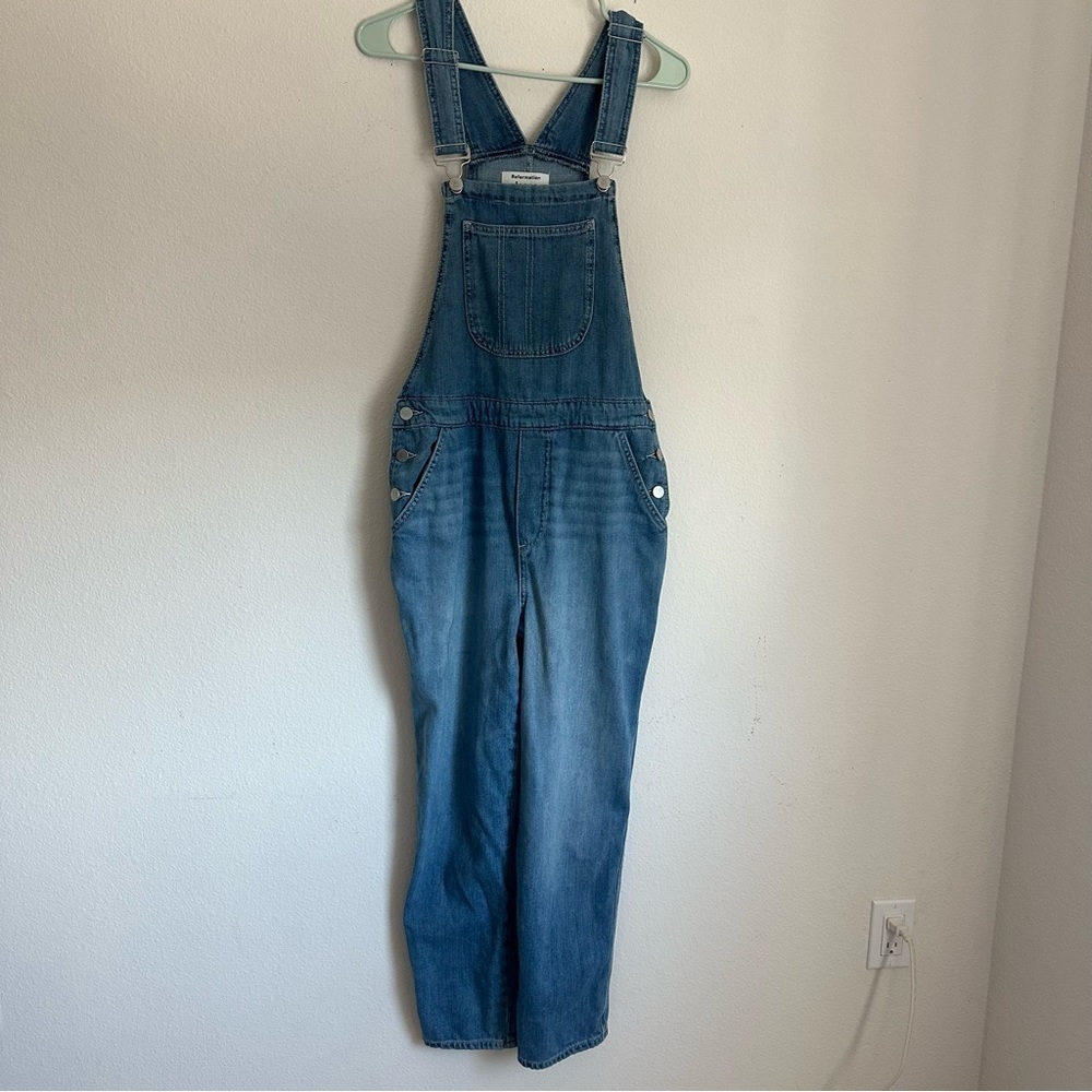 REFORMATION SMITH BRISTOL JEAN OVERALL JUMPSUIT - Picture 4 of 16